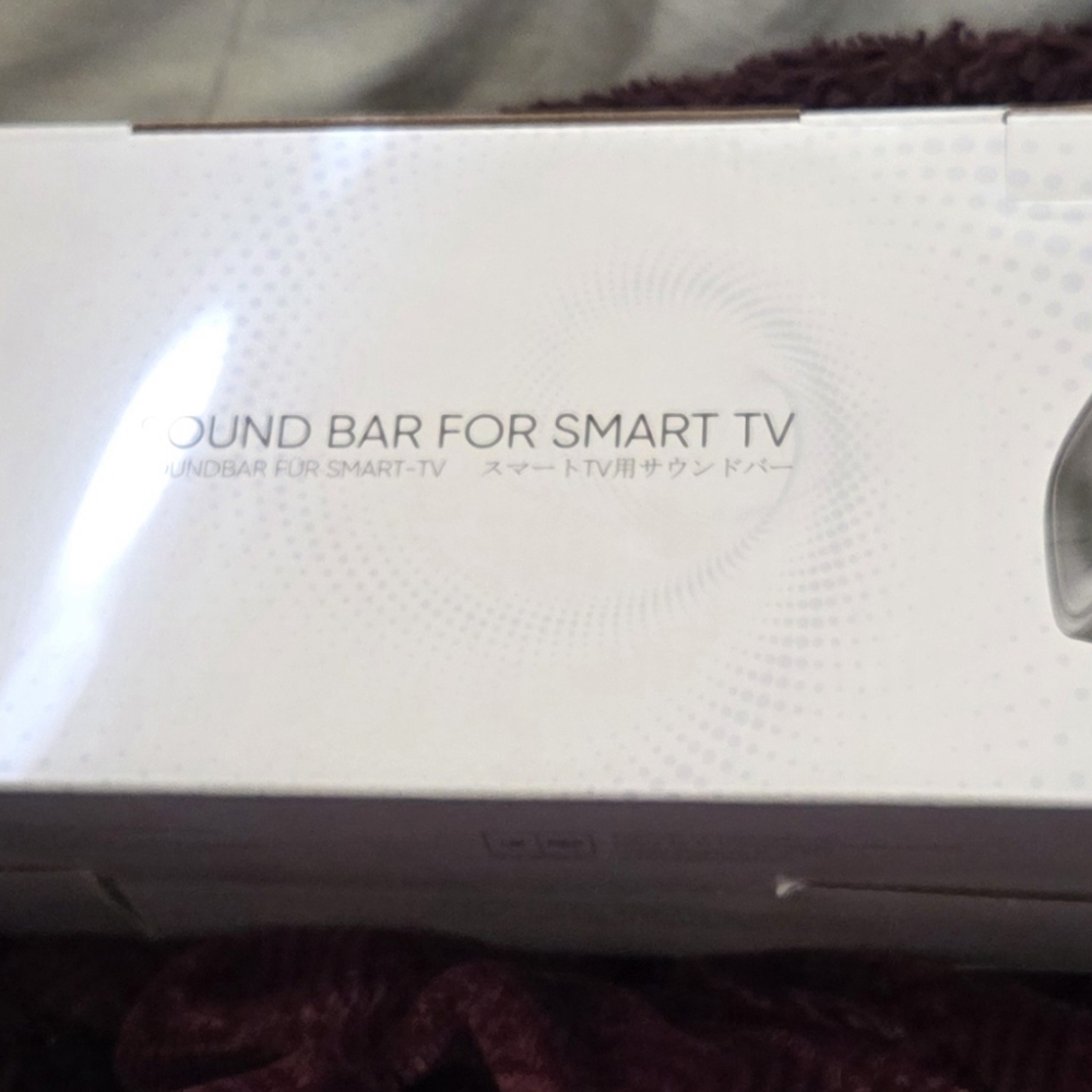 White Sound Bar for Smart TV